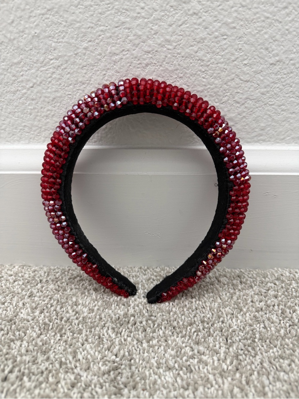 Red rhinestone headband
